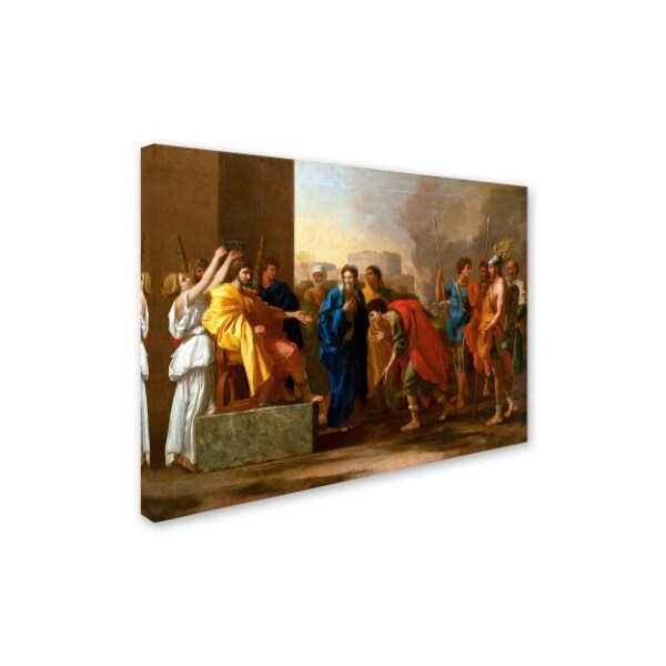 Nicolas Poussin 'The Continence Of Scipio' Canvas Art,14x19